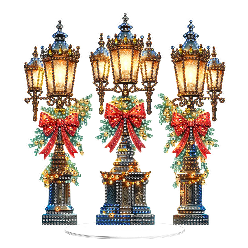 2D Flat Christmas DIY Diamond Painting Desktop Ornaments Kit for Adults Beginner