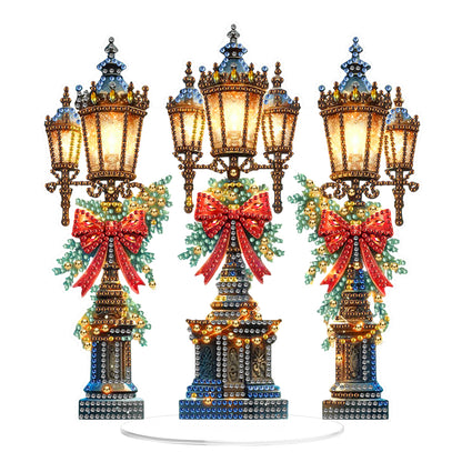 2D Flat Christmas DIY Diamond Painting Desktop Ornaments Kit for Adults Beginner