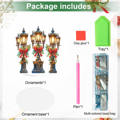 2D Flat Christmas DIY Diamond Painting Desktop Ornaments Kit for Adults Beginner