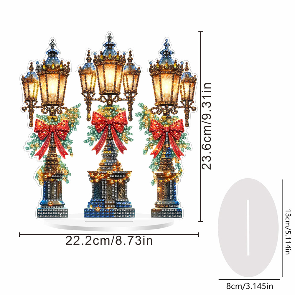 2D Flat Christmas DIY Diamond Painting Desktop Ornaments Kit for Adults Beginner