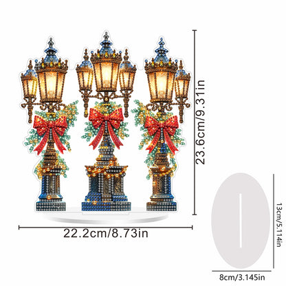 2D Flat Christmas DIY Diamond Painting Desktop Ornaments Kit for Adults Beginner
