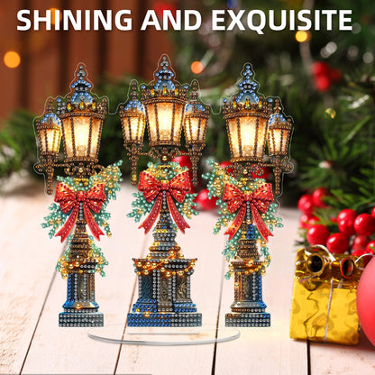 2D Flat Christmas DIY Diamond Painting Desktop Ornaments Kit for Adults Beginner
