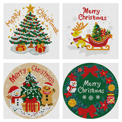 Christmas Collection - 11CT Stamped Cross Stitch 24*24CM