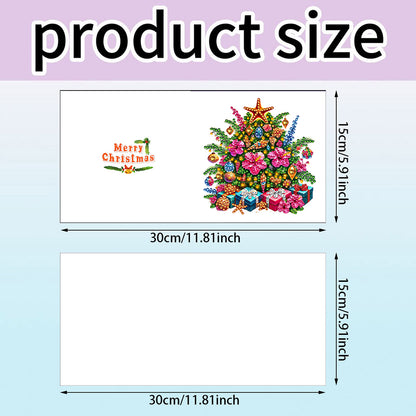 6PCS DIY Rhinestone Diamond Art Mosaic Postcards for Festivals and Celebrations