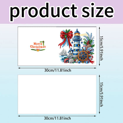 6PCS DIY Rhinestone Diamond Art Mosaic Postcards for Festivals and Celebrations