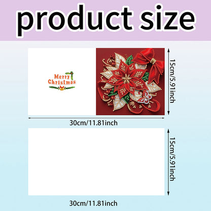 6PCS DIY Rhinestone Diamond Art Mosaic Postcards for Festivals and Celebrations