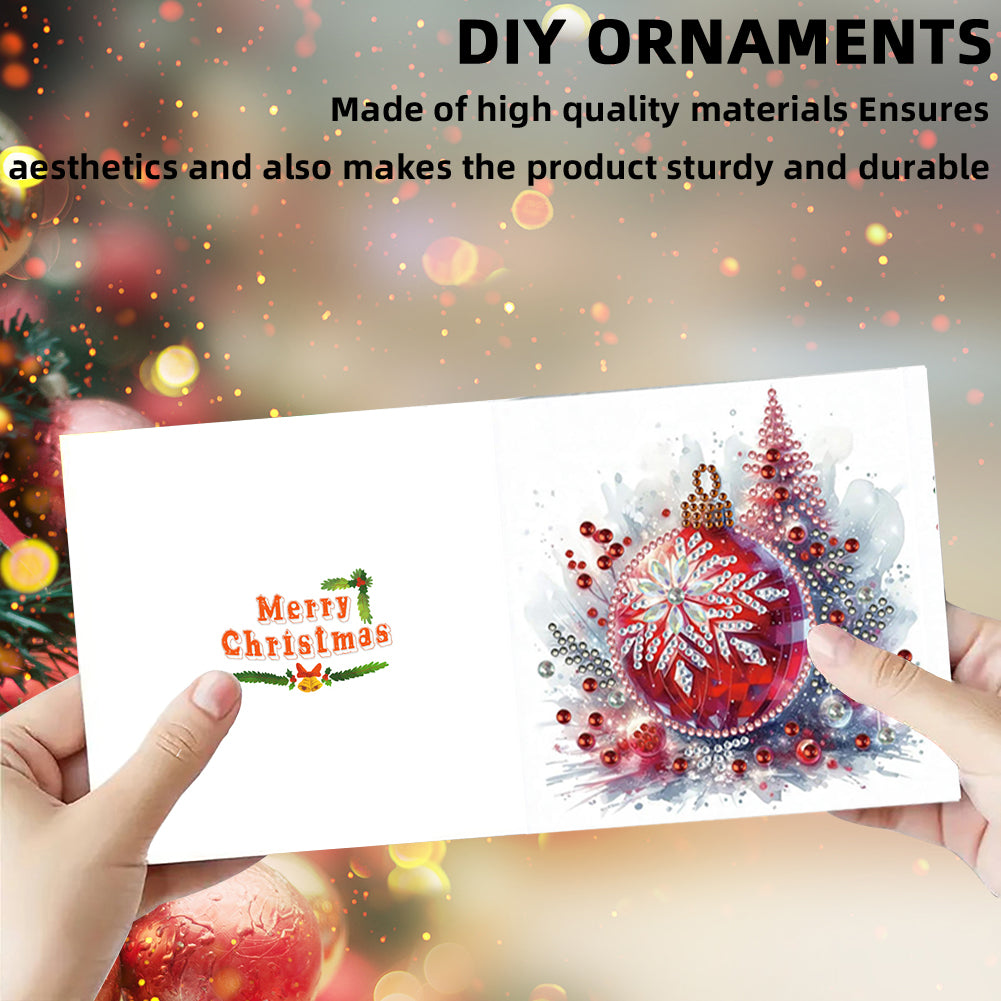 6PCS DIY Rhinestone Diamond Art Mosaic Postcards for Festivals and Celebrations