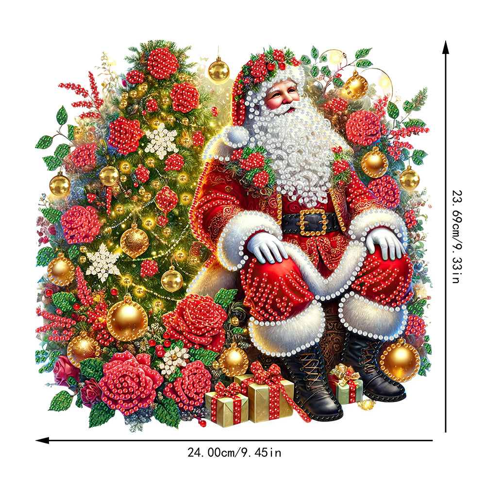 Christmas Theme 2D Flat DIY Hanging Diamond Art Kits Home Wall Decoration Crafts