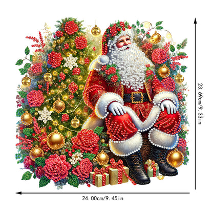 Christmas Theme 2D Flat DIY Hanging Diamond Art Kits Home Wall Decoration Crafts