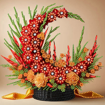 Flower Basket - Special Shaped Drill Diamond Painting 30*30CM