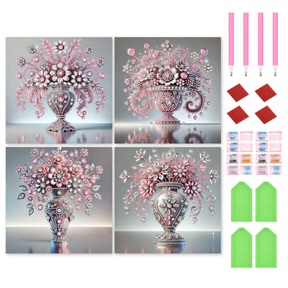 Gem Vase - Special Shaped Drill Diamond Painting 30*30CM