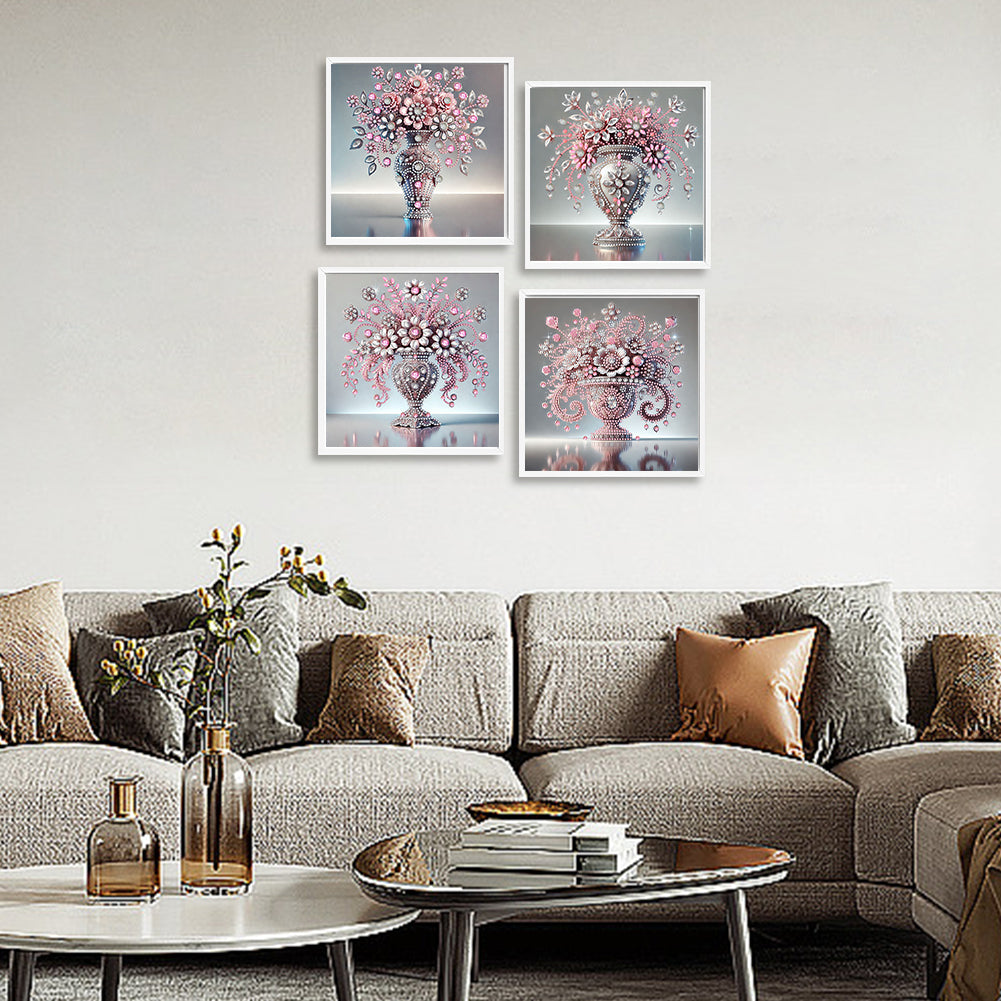 Gem Vase - Special Shaped Drill Diamond Painting 30*30CM