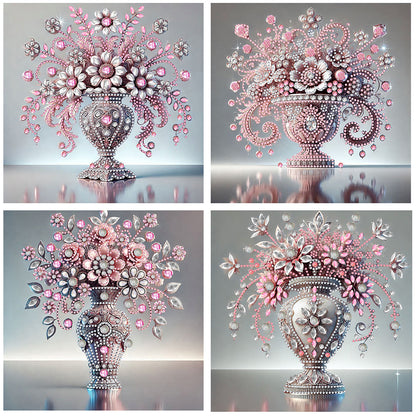 Gem Vase - Special Shaped Drill Diamond Painting 30*30CM