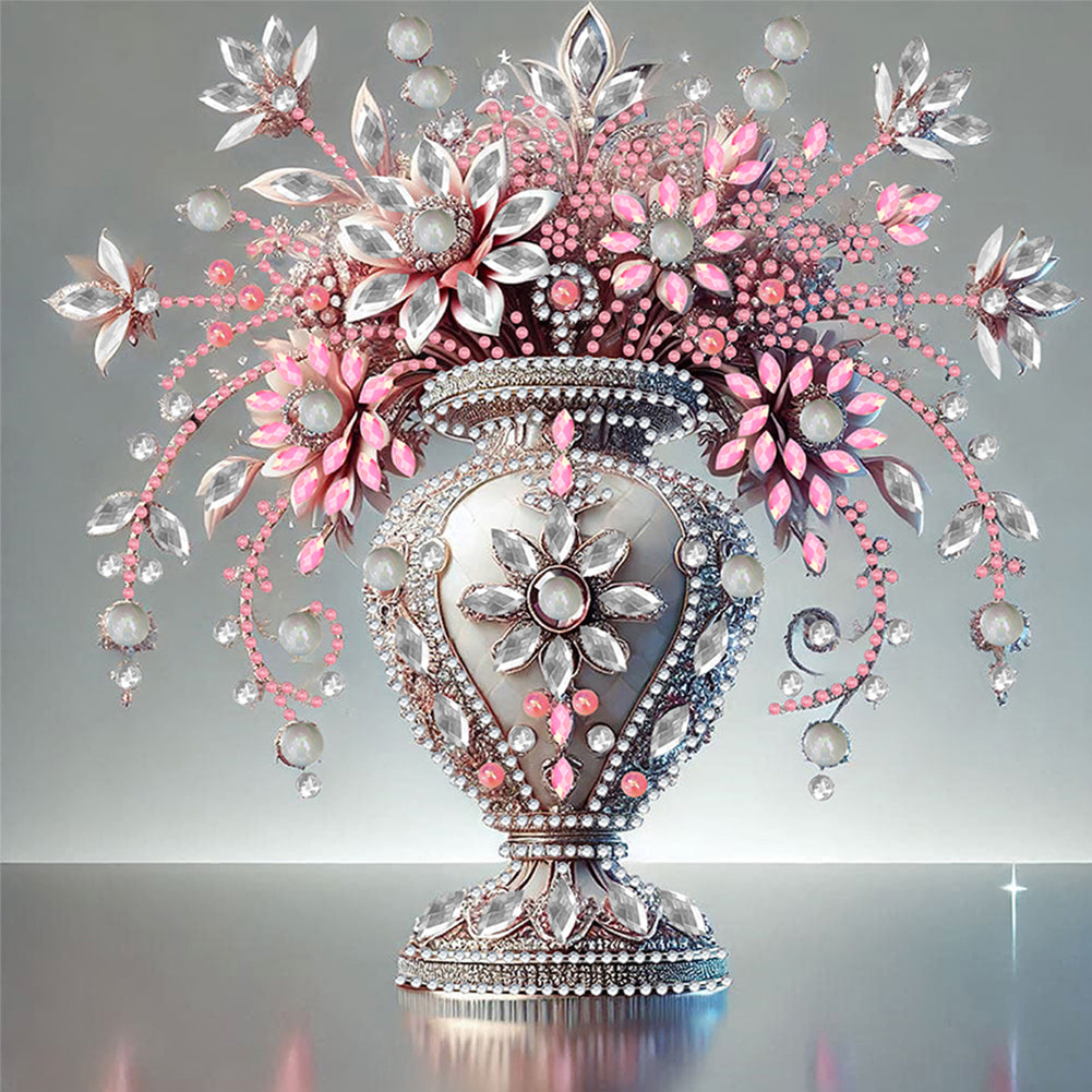 Gem Vase - Special Shaped Drill Diamond Painting 30*30CM