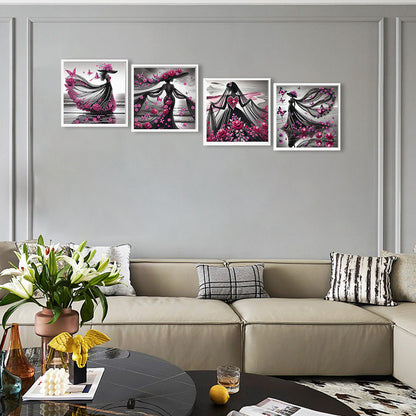 Elegant Lady - Special Shaped Drill Diamond Painting 30*30CM