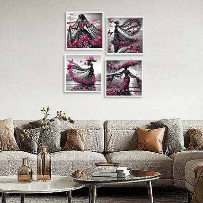 Elegant Lady - Special Shaped Drill Diamond Painting 30*30CM