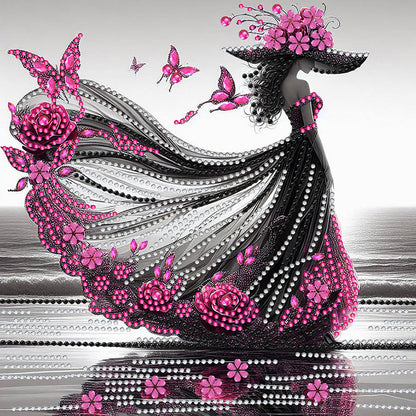 Elegant Lady - Special Shaped Drill Diamond Painting 30*30CM