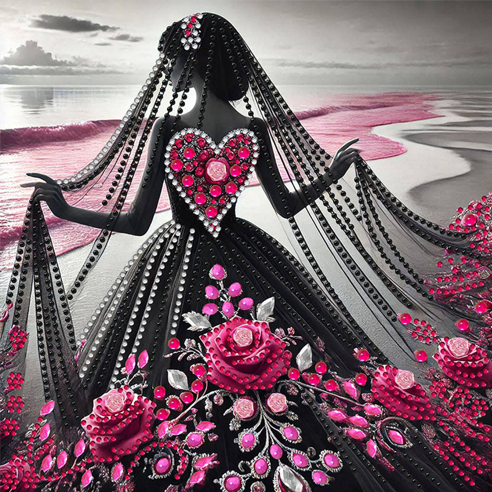 Elegant Lady - Special Shaped Drill Diamond Painting 30*30CM