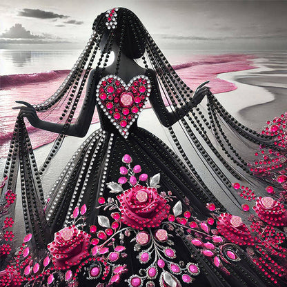 Elegant Lady - Special Shaped Drill Diamond Painting 30*30CM