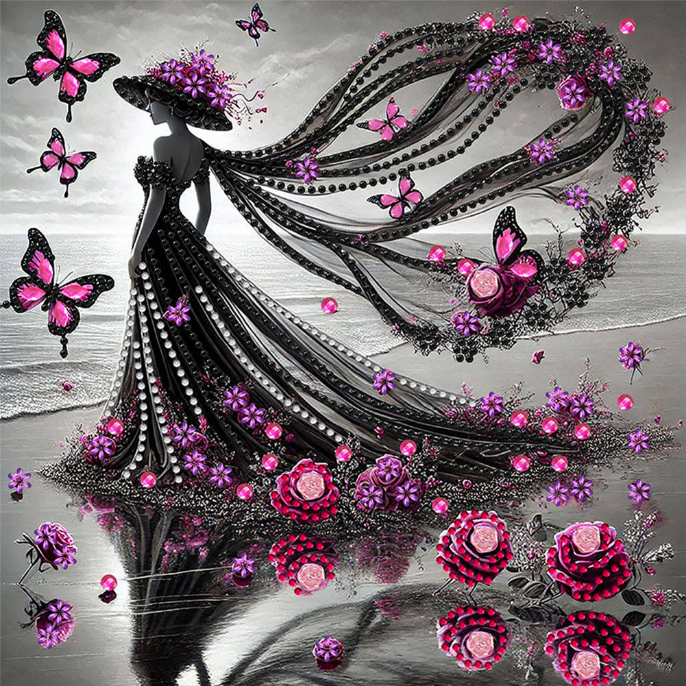 Elegant Lady - Special Shaped Drill Diamond Painting 30*30CM