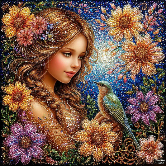 Beauty - Full Round Drill Diamond Painting 40*40CM