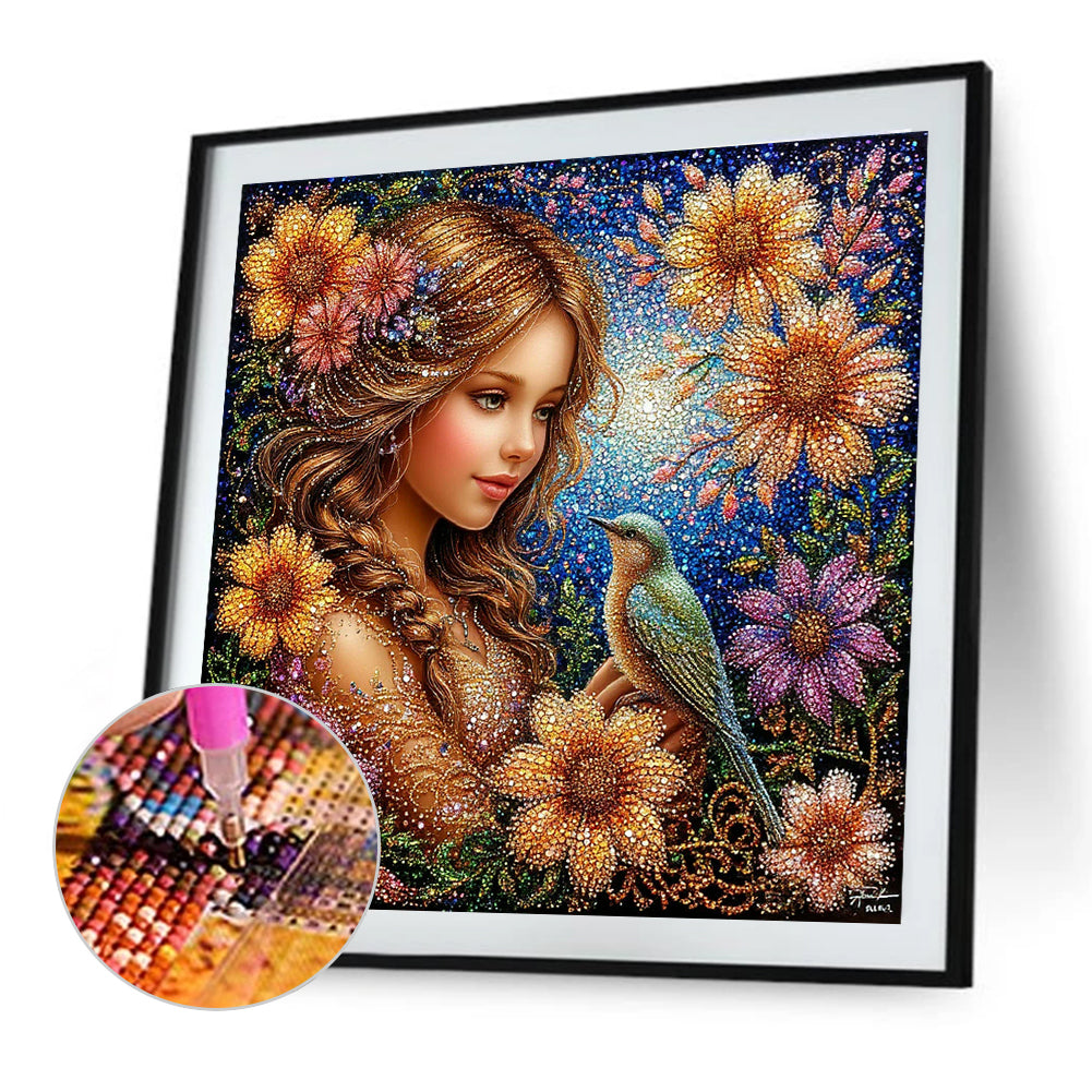 Beauty - Full Round Drill Diamond Painting 40*40CM