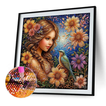 Beauty - Full Round Drill Diamond Painting 40*40CM
