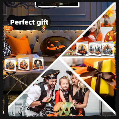 6PCS DIY Animal Pattern Diamond Art Greeting Cards Congratulations Cards & Gifts