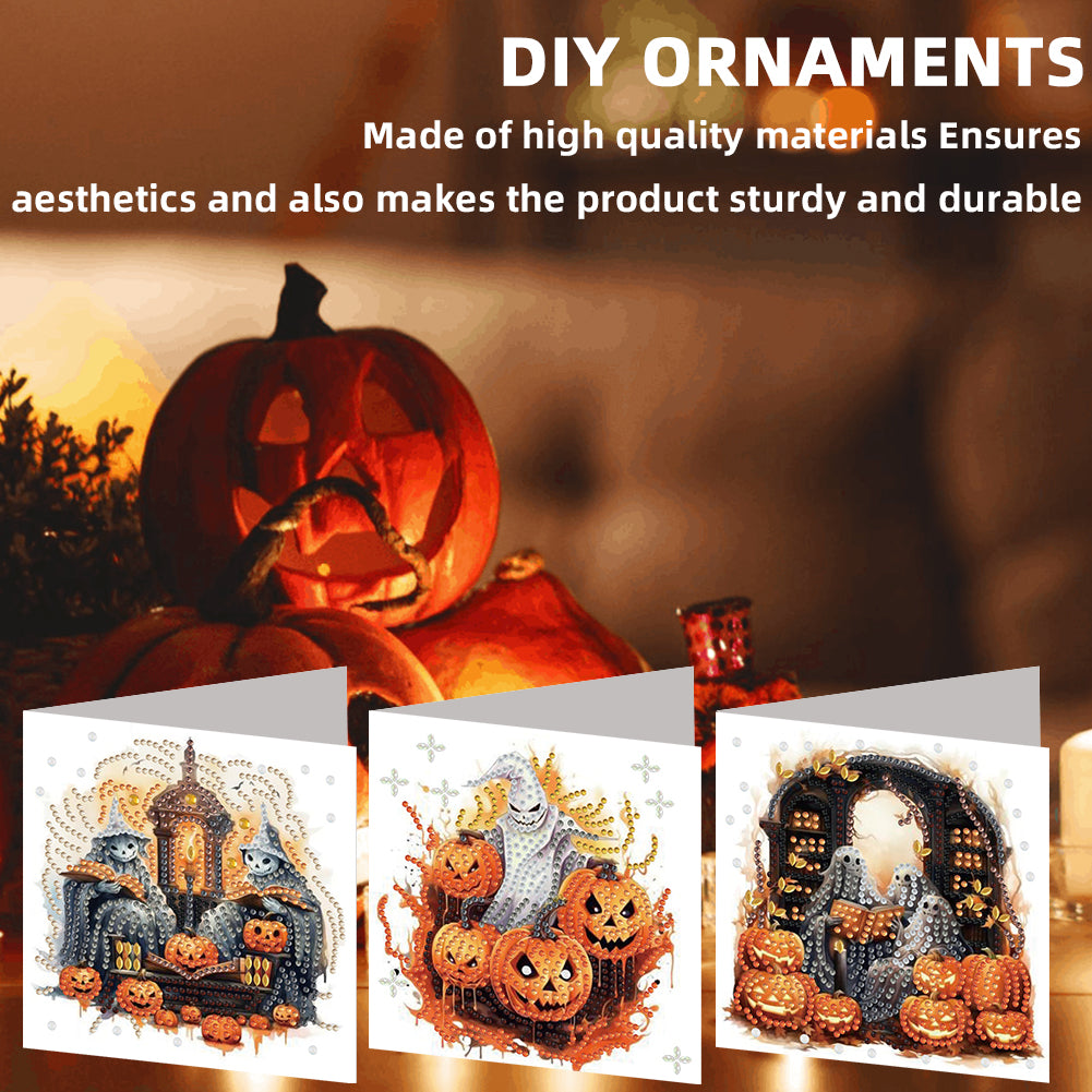 6PCS DIY Animal Pattern Diamond Art Greeting Cards Congratulations Cards & Gifts