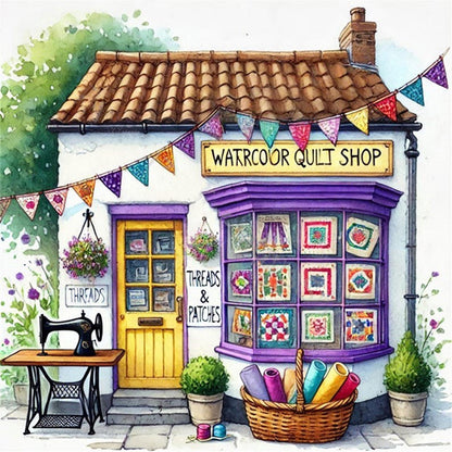 Sewing Hut - 14CT Stamped Cross Stitch 40*40CM