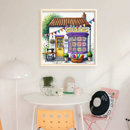 Sewing Hut - 14CT Stamped Cross Stitch 40*40CM