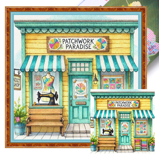 Sewing Hut - 14CT Stamped Cross Stitch 40*40CM