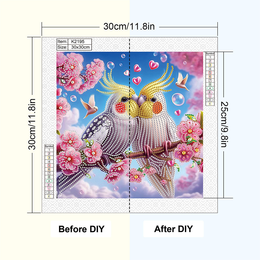 Yellow-Headed Parrot - Special Shaped Drill Diamond Painting 30*30CM