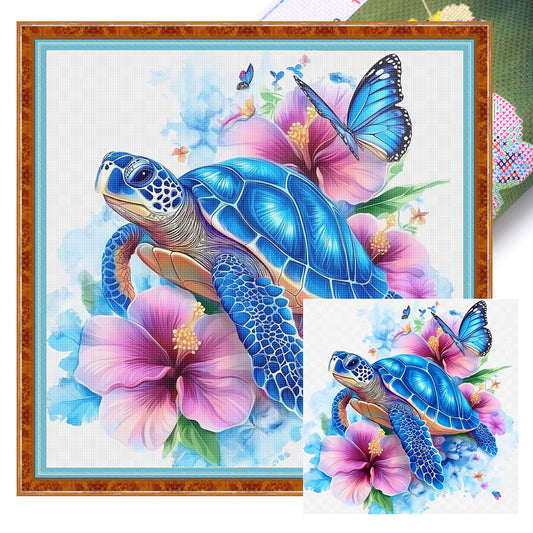 Turtle - 11CT Stamped Cross Stitch 40*40CM