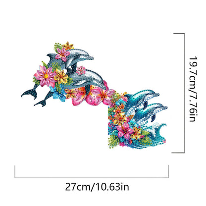 Animal Diamond Art Door Right Angle Sign Wood Door Corner Decor for Party Favors