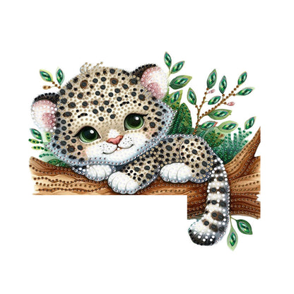 Animal Diamond Art Door Right Angle Sign Wood Door Corner Decor for Party Favors