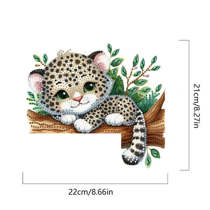 Animal Diamond Art Door Right Angle Sign Wood Door Corner Decor for Party Favors