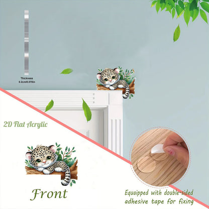 Animal Diamond Art Door Right Angle Sign Wood Door Corner Decor for Party Favors