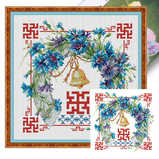 Double Happiness Series - Respect And Heat - 14CT Stamped Cross Stitch 34*34CM(Joy Sunday)