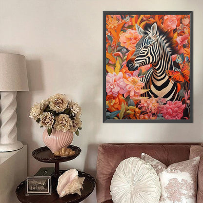Zebra - Full Round Drill Diamond Painting 40*50CM