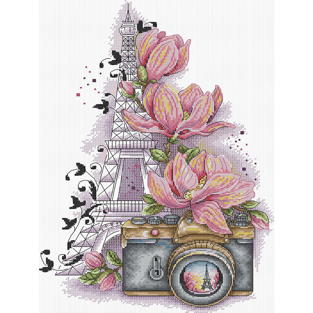 Photography - 14CT Stamped Cross Stitch 31*44CM(Joy Sunday)