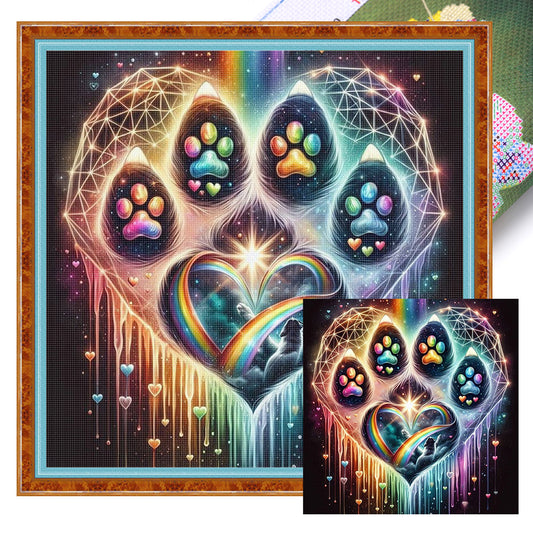 Love Paws - 11CT Stamped Cross Stitch 40X40CM