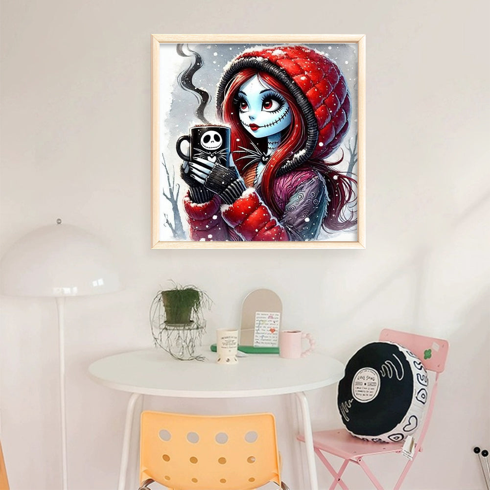 Halloween Girl - 11CT Stamped Cross Stitch 40*40CM