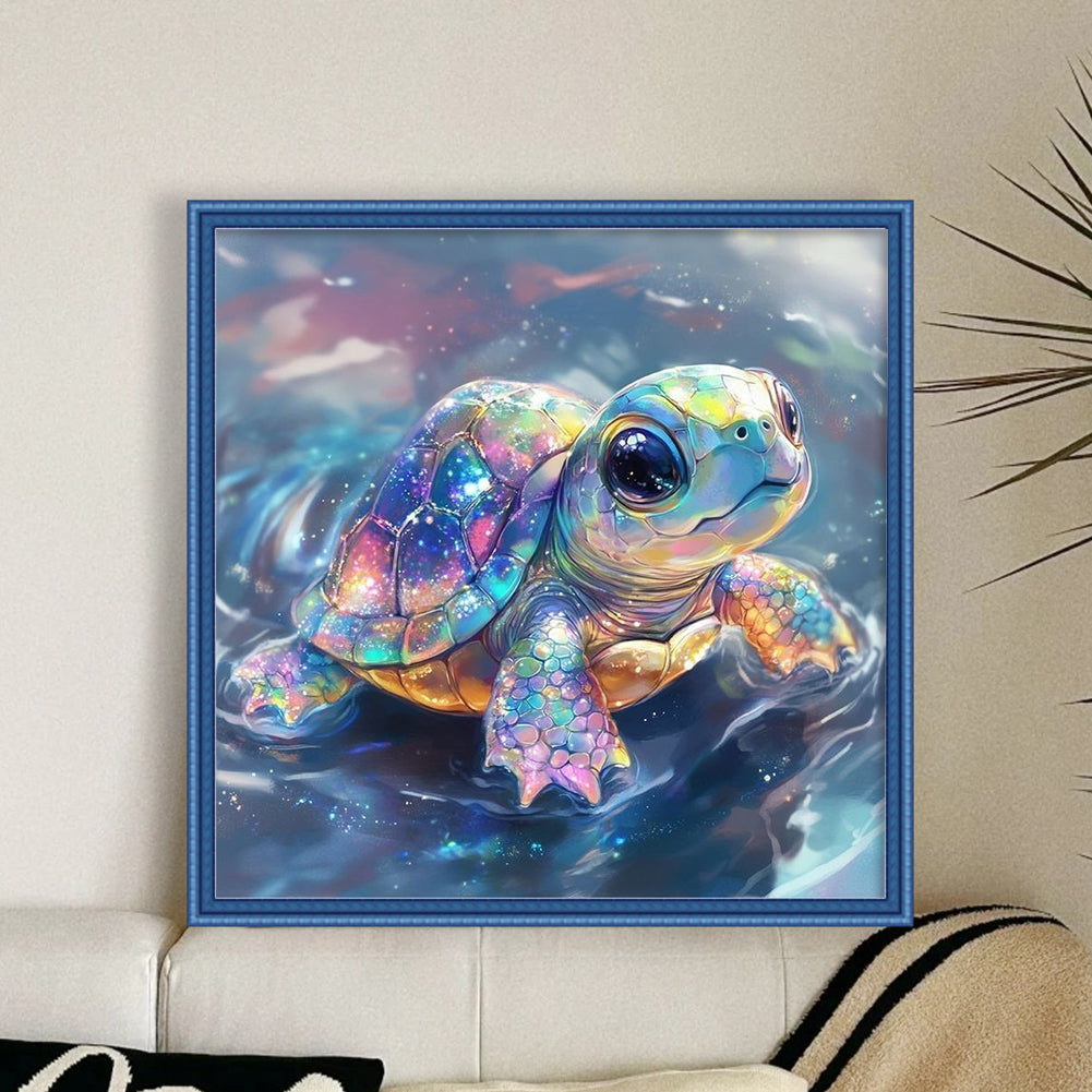 Colored Turtle - Stamped Cross Stitch 20*20CM