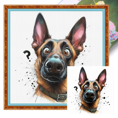 Puppy - Stamped Cross Stitch 20*20CM