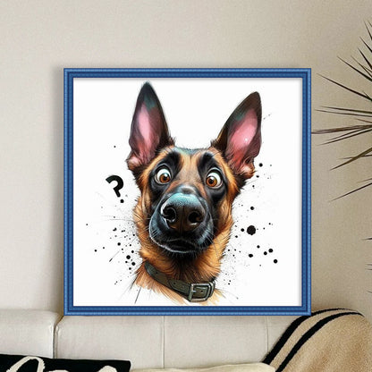 Puppy - Stamped Cross Stitch 20*20CM