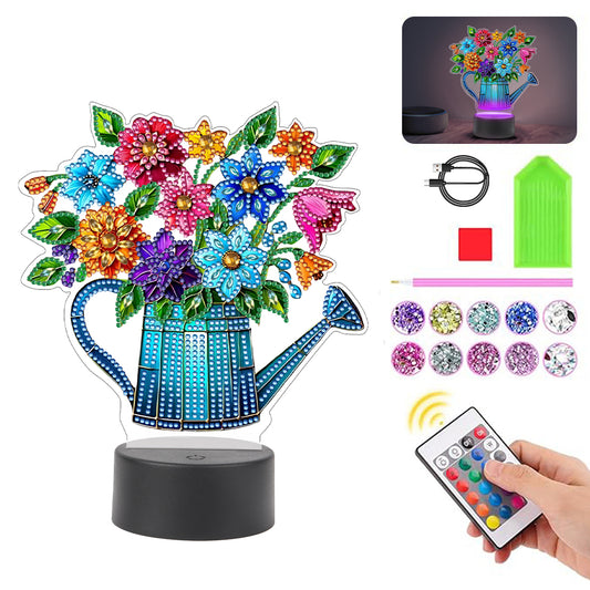 Acrylic Double Sided Butterfly Tree Of Life Rhinestones LED Light for Art Crafts