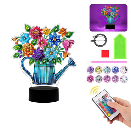 Acrylic Double Sided Butterfly Tree Of Life Rhinestones LED Light for Art Crafts