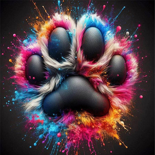 Paws - Stamped Cross Stitch 20*20CM