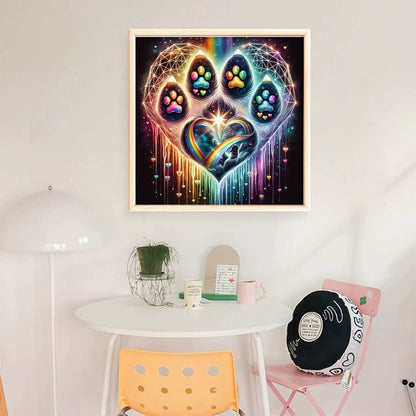 Love Paws - Stamped Cross Stitch 20*20CM